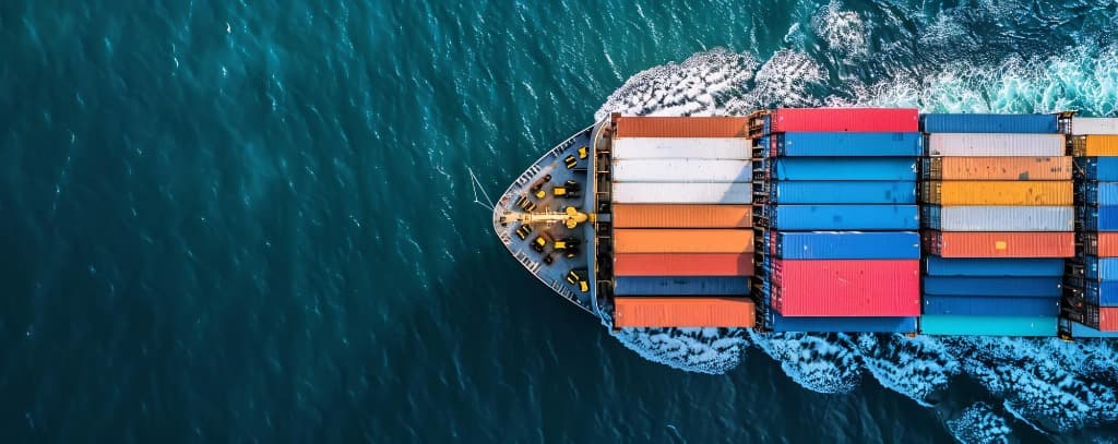 Container Ship at Sea