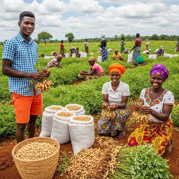 Farmers Harvesting